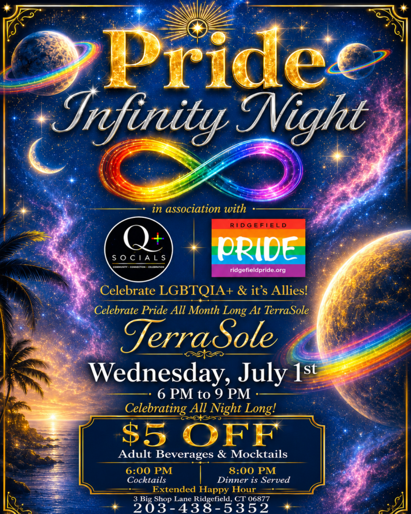 Pride Happy Hour at TerraSole July 1 from 6-9pm