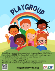 Pride Playgroups - 2 groups under 5 and 5+